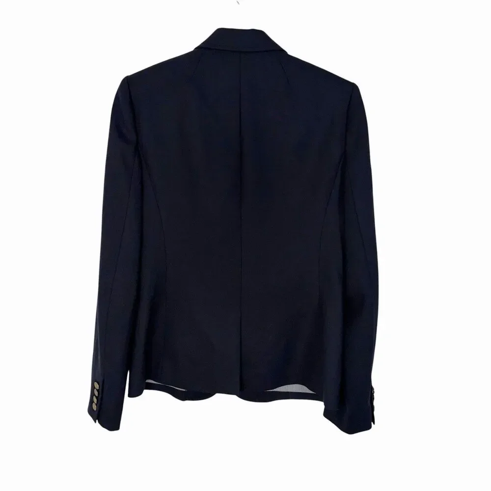 J. crew Schoolboy Blazer 4T Navy Blue Preppy Fall Jacket Academia Gold Buttons